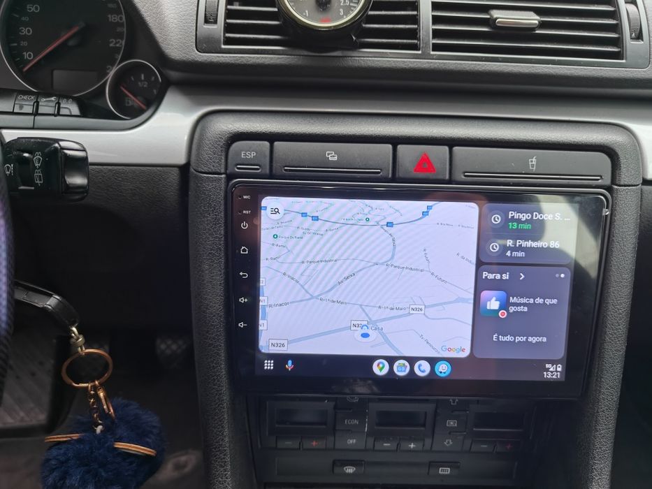 Rádio 2 DIN Audi A4 (2000 a 2009) + Android + GPS + carplay  /B6/B7