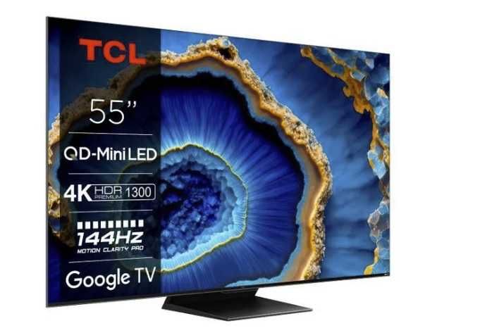 Telewizor Mini LED TCL 55QM8B 4K UHD 144 Hz, Wi-Fi, Google TV