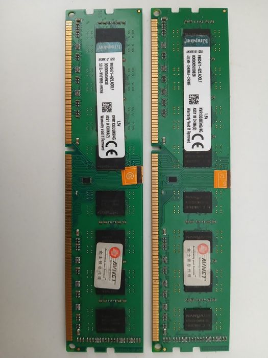 Kingston DDR3 дві планки по 4gb на пк