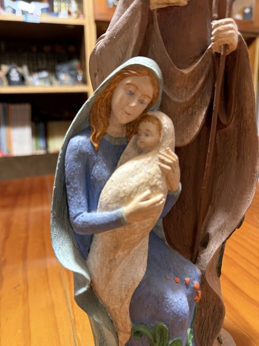 Sagrada família pintada à mão