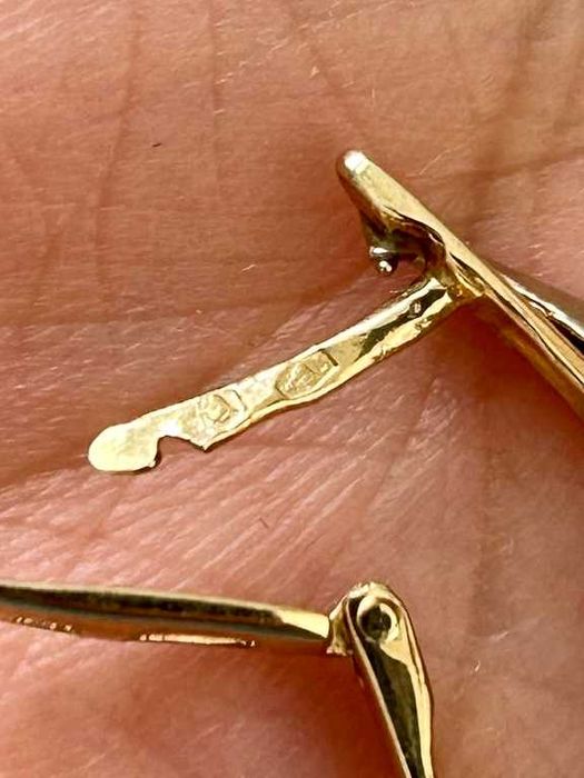 Złote Kolczyki Cyrkonie