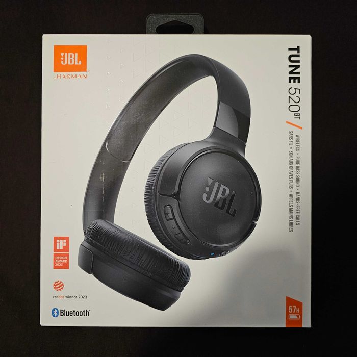 JBL Tune 520BT | Pure Bass  | 57h Autonomia | NOVO | SELADO