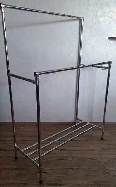 Стійка для одягу, вішалка для речей (металева, труба товщиною 0,7 мм)