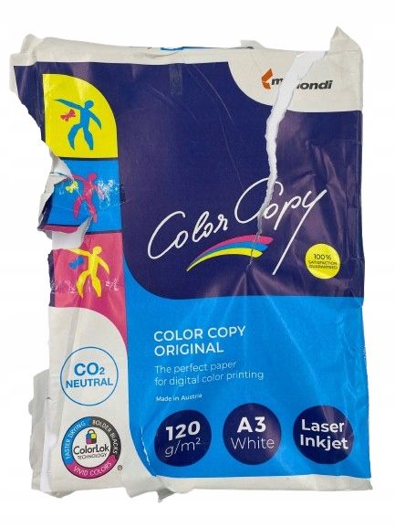 outlet papier biurowy mondi format a3 120 g/m2 125 arkuszy opis