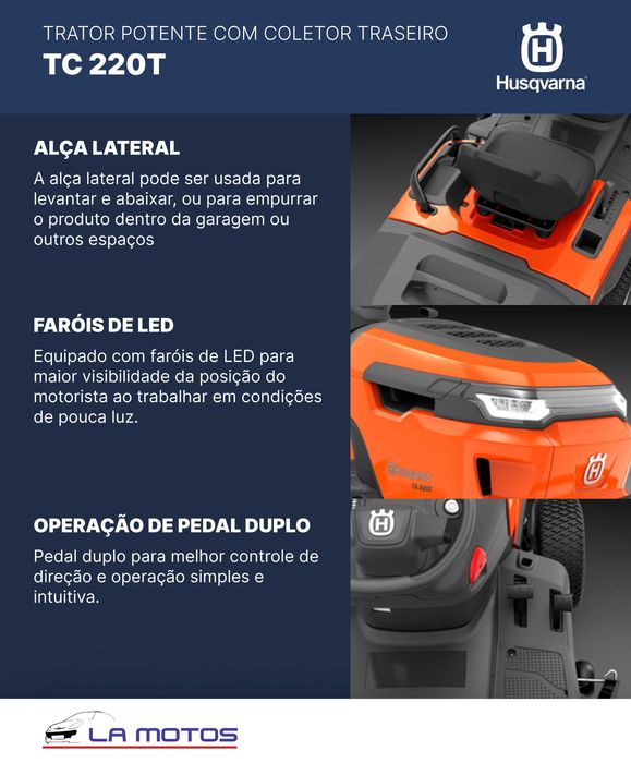 Trator de jardim Husqvarna TC 220T