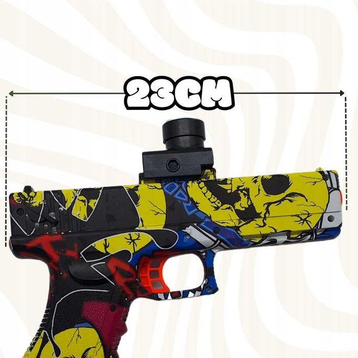 PISTOLET COLT GLOCK KULKI Żelowe Wodne Automat Elektryk Okulary CS