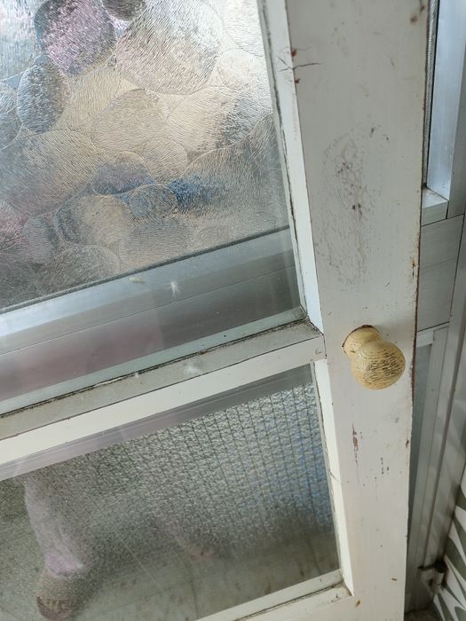 Porta de vidro antigo