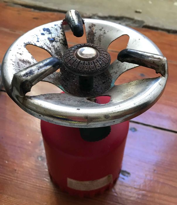 Fogareiro fogão portátil camping ar livre botija butano