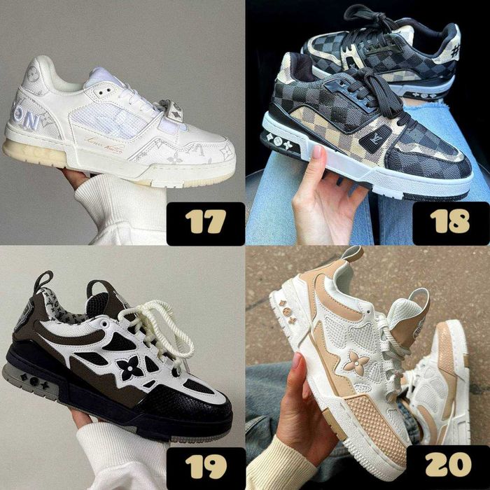 Кросівки Louis Vuitton різних кольорів | Унісекс | Розміри 36 - 45