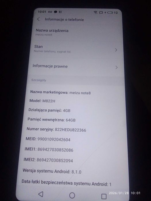Telefon Meizu Note 8