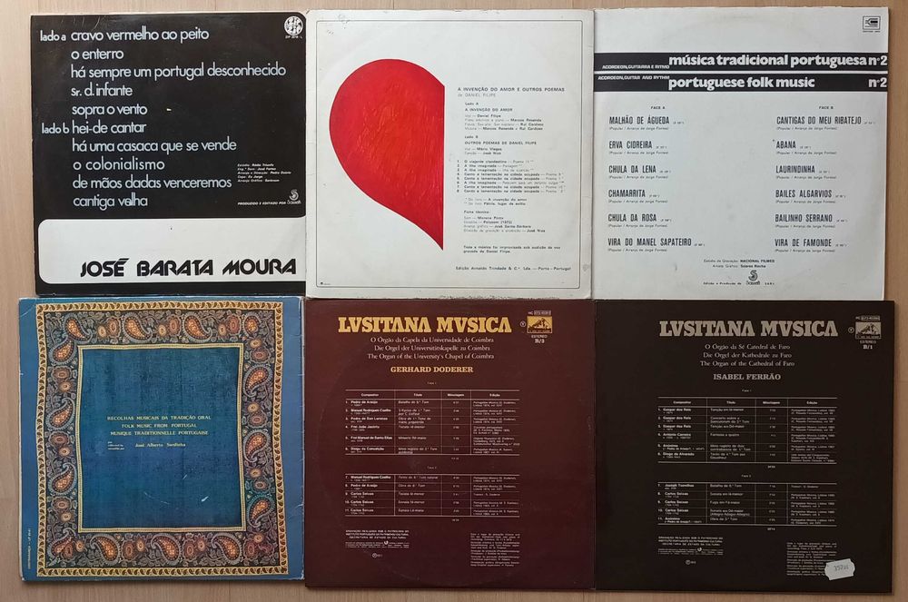 Musica Portuguesa LP Barata Moura Mario Viegas Orgão de Igreja