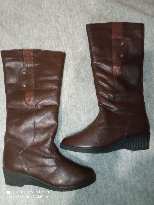 Чоботи зимові шкіра