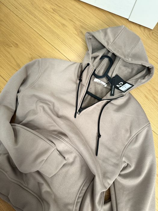 Худі нове бежеве чоловіче S, утеплене