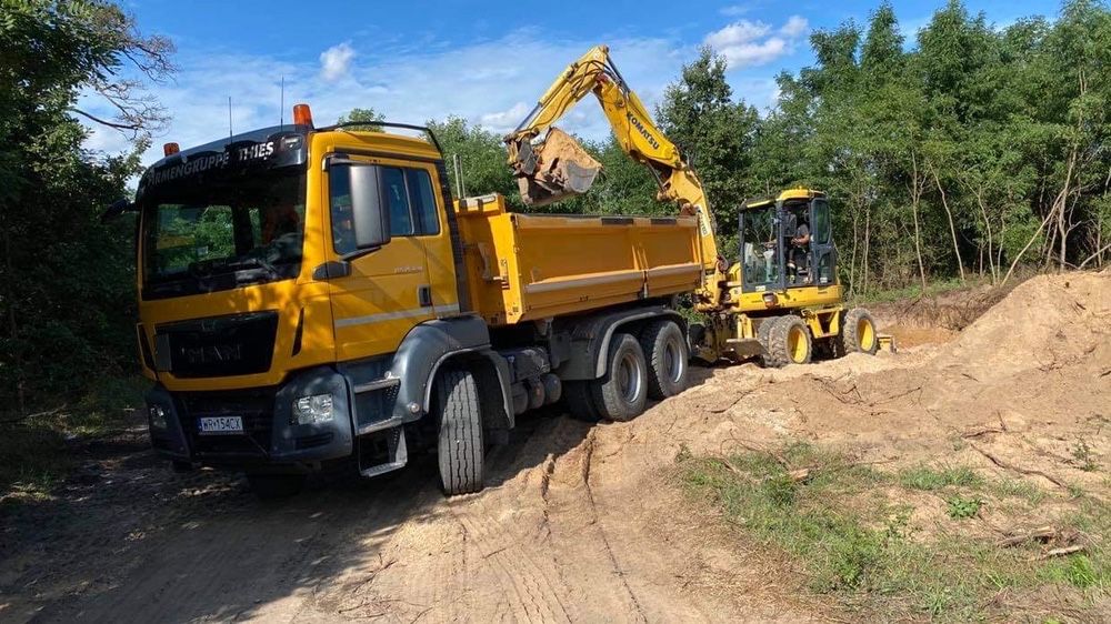 Wywrotka usługi transportowe Piach Kruszywo Ziemia RADOM