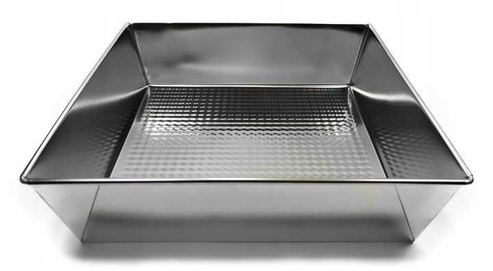 Blacha forma do pieczenia z fakturowanym dnem 235x235x60mm