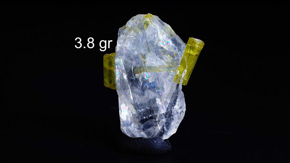 Turmalin Zielony Verdelit w Kwarcu |3.8gr| Minerał Surowy Kryształ