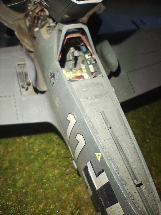 makieta lotniska z samolotem focke-wulf 190