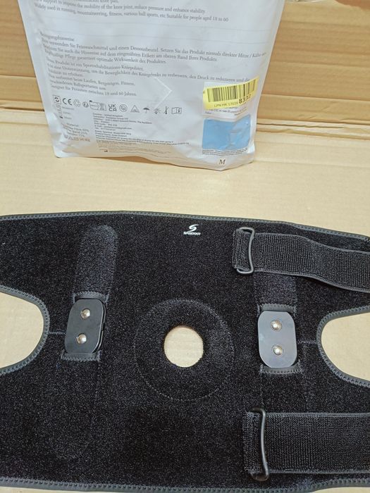 Sportout Bandaż na kolana, ze zdejmowanymi aluminiowymi zawiasami r.M