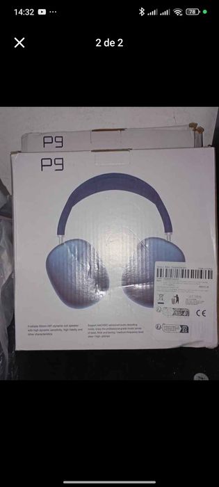 Auscultadores P9 NOVOS