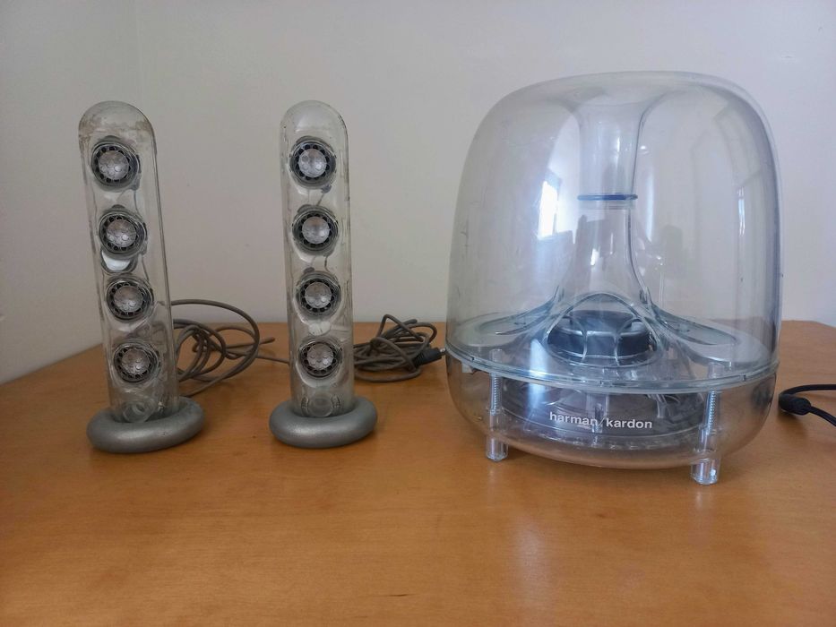 Conjunto de 2 Colunas + Subwoofer HARMON/KARDON