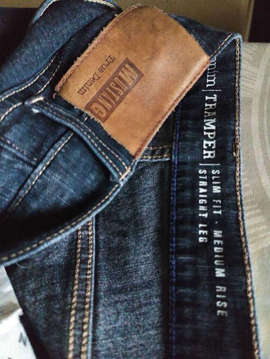 Джинсы Mustang Tramper jeans Germany w35 stretch navy.