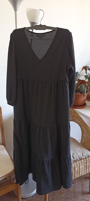 vestido preto comprido