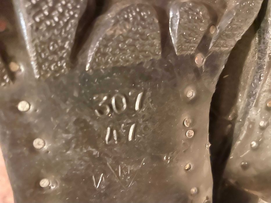 Чоловічі робочі черевики з натуральної шкіри, розмір 47.