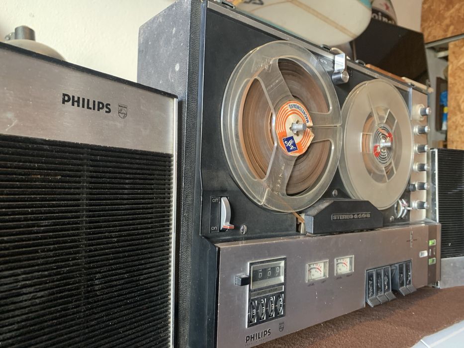 Gravadore/leitor  esterio de bobina a bobina Philips Stereo 4408