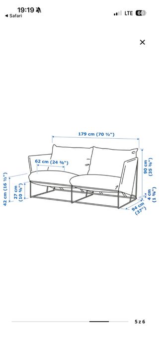 Havsten ikea zestaw mebli ogrodowych ikea