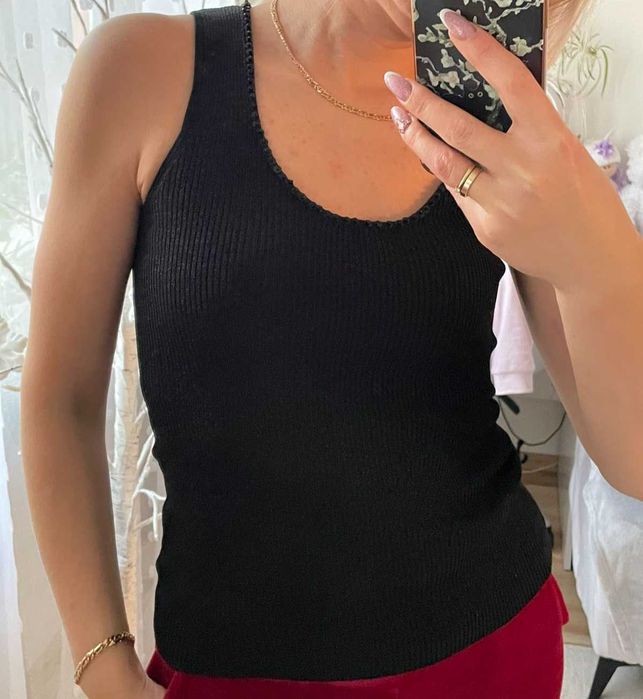 Bluzka top damski White House & Black Market bez rękawów r. XS-małe M