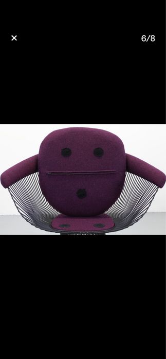 Knoll Warren Platner cadeira aco veludo