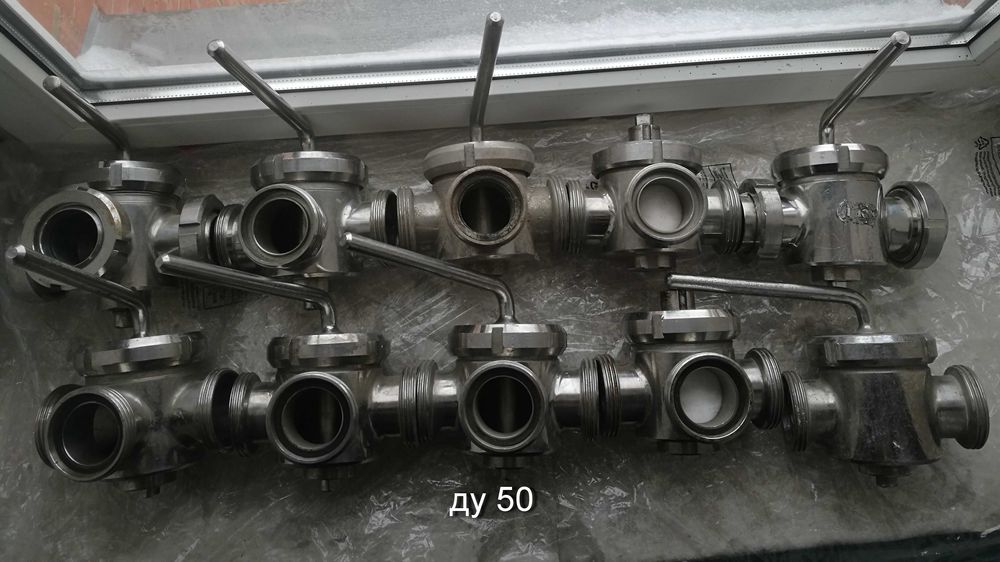 молочный кран,шибер,муфта ду 38-40-50-65-80