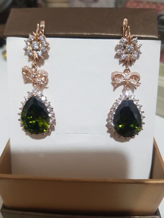 Серьги  золото-585.