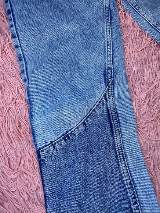 Синие джинсы мом