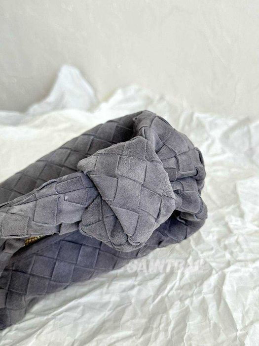 Под заказ сумка Bottega Veneta Jodie mini Ботега джоди мини замш серый