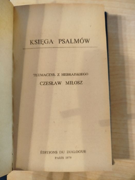 Księga psalmów Czesław Miłosz