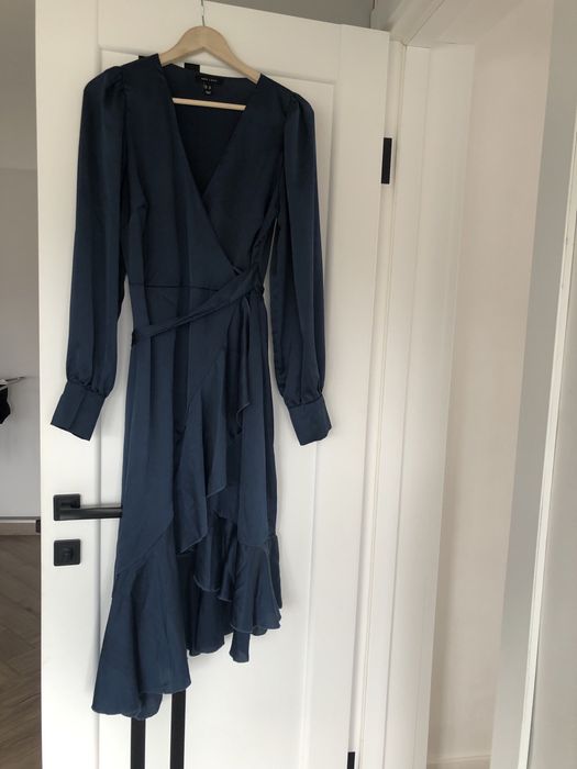 Плаття  Сукня атласне синє