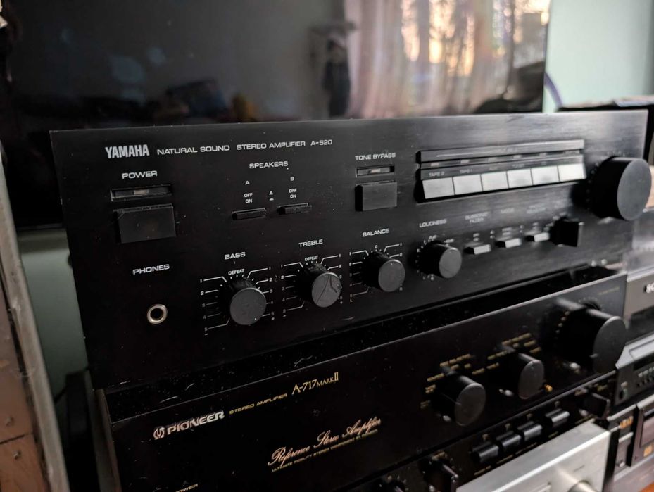 ‼️ Yamaha a520 ‼️ Аудіо підсилювач. Стан . Звук. Відео роботи