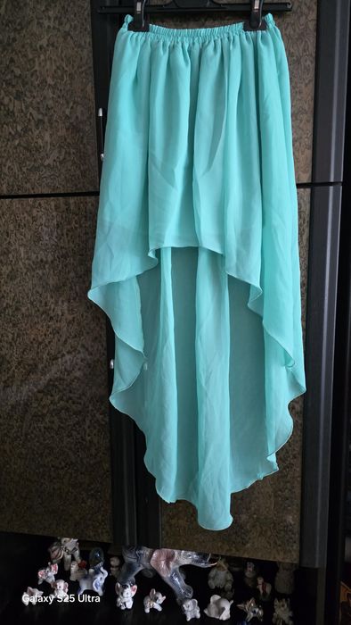 Miętowa spódnica S.