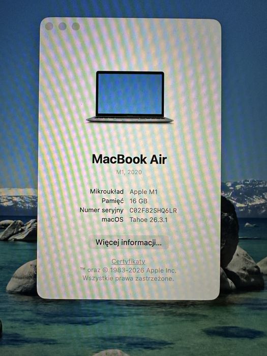 Macbook M1 stan Bardzo dobry