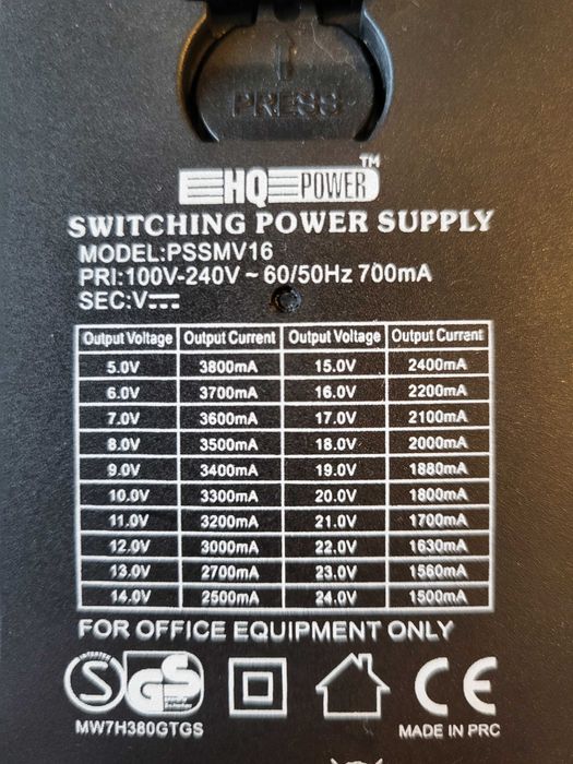 Fonte de Alimentação Regulável