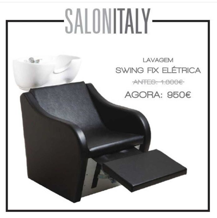 Rampa de lavagem cabeleireiro barbeiro