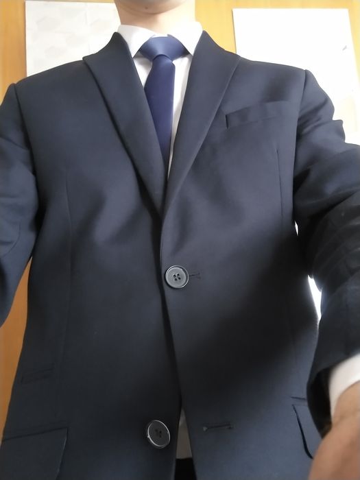 Garnitur Guittard 182/88/76 slim granatowy