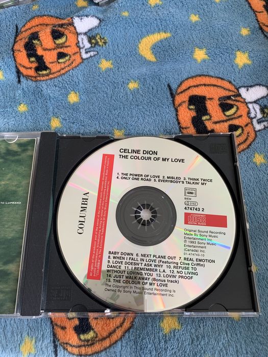 Celine Dion the colour of my love CD