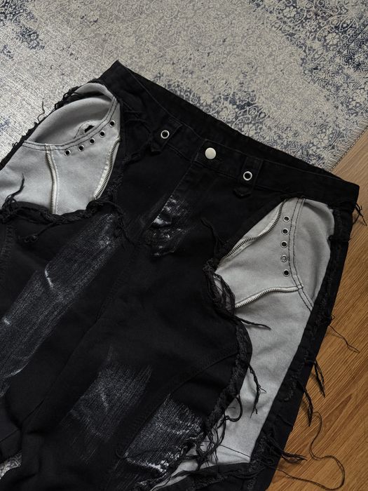 Opium Baggy Jeans Широкі Джинси Distressed Balenciaga style washed