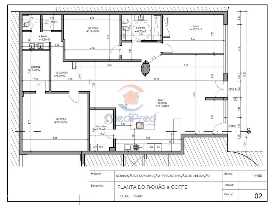 Apartamento com 160m2 | Centro de Torres Vedras