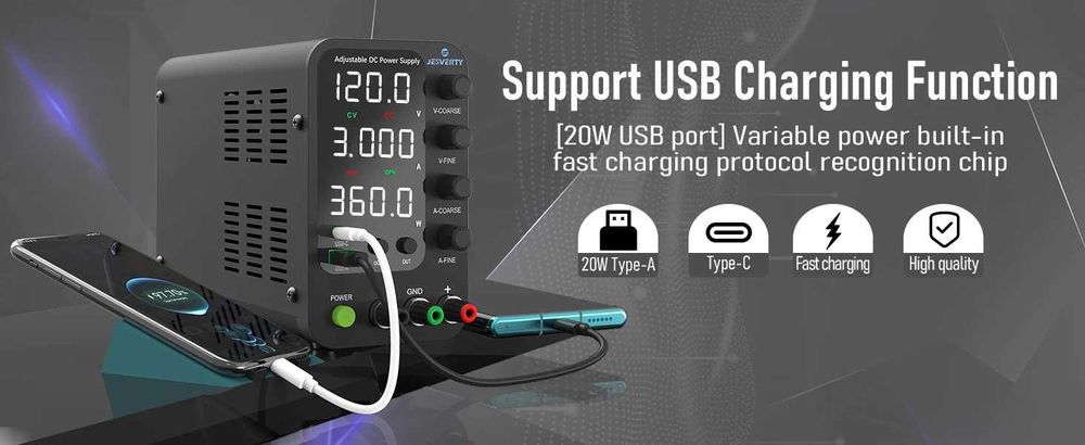Лабораторний блок живлення Jesverty DC 30V 10 А