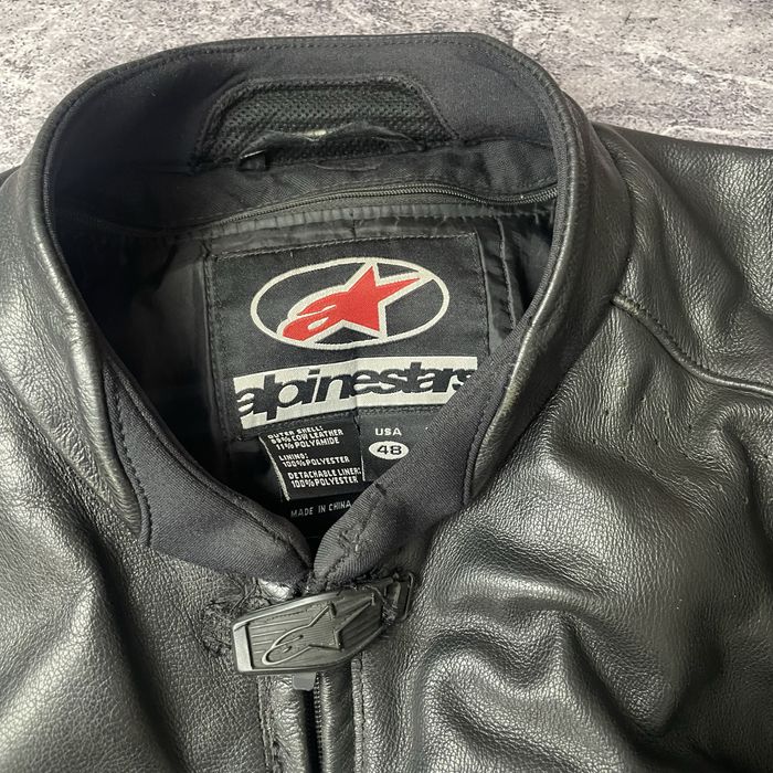 Кожаная мотокуртка alpinestars