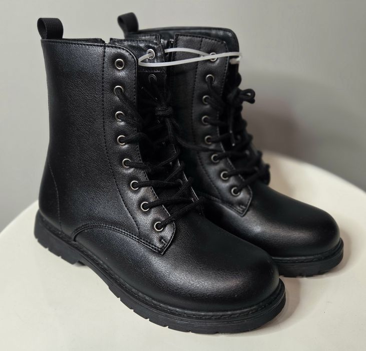 Botki Glany Workery Damskie Cleve Czarne 38