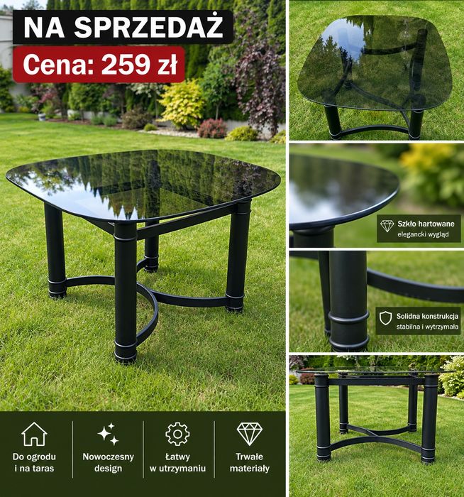 Stolik kawowy szklany